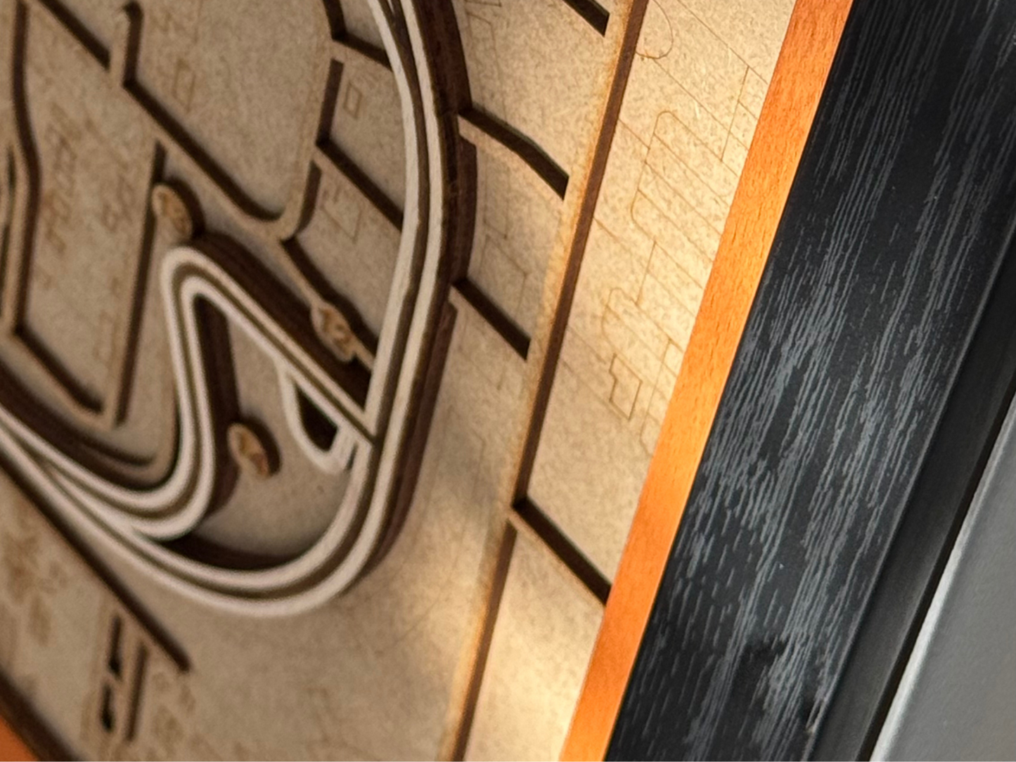 Indianapolis Motor Speedway 3D Wood Track Map