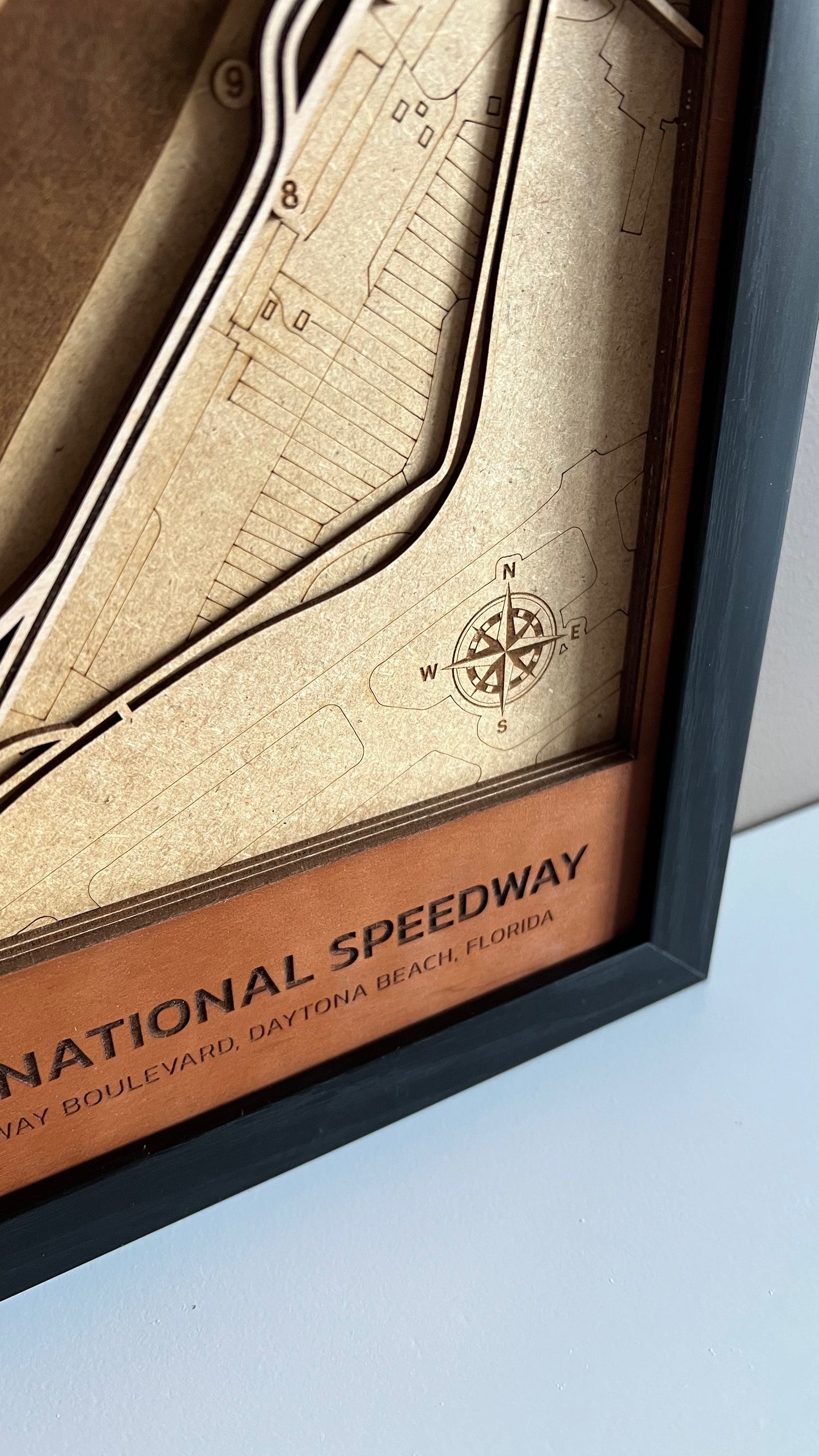 Daytona Motor Speedway 3D Wood Track Map