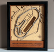 Daytona Motor Speedway 3D Wood Track Map