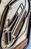 Daytona Motor Speedway 3D Wood Track Map