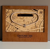 Daytona 500 Motor Speedway 3D Wood Track Map