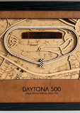 Daytona 500 Motor Speedway 3D Wood Track Map