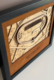 Daytona 500 Motor Speedway 3D Wood Track Map