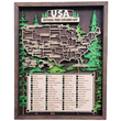 Wood National Parks Explorer Map With Trees