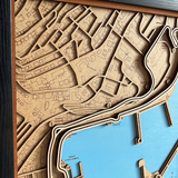 Monaco Grand Prix 3D wood Map