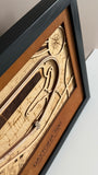 Daytona 500 Motor Speedway 3D Wood Track Map
