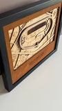 Daytona 500 Motor Speedway 3D Wood Track Map