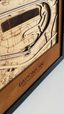 Daytona 500 Motor Speedway 3D Wood Track Map