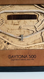 Daytona 500 Motor Speedway 3D Wood Track Map