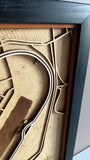 Daytona Motor Speedway 3D Wood Track Map